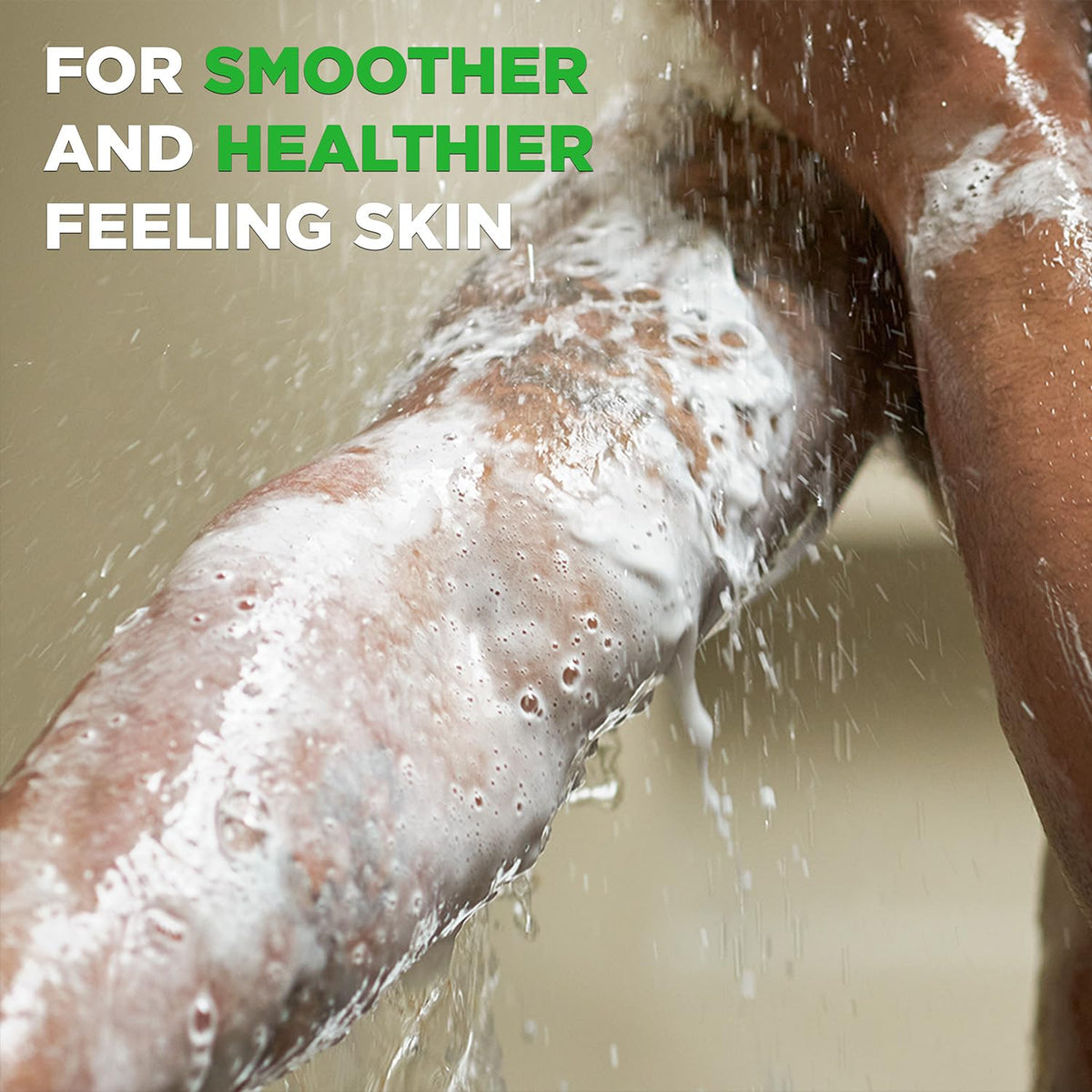 Dove Men+Care body wash in shower setting