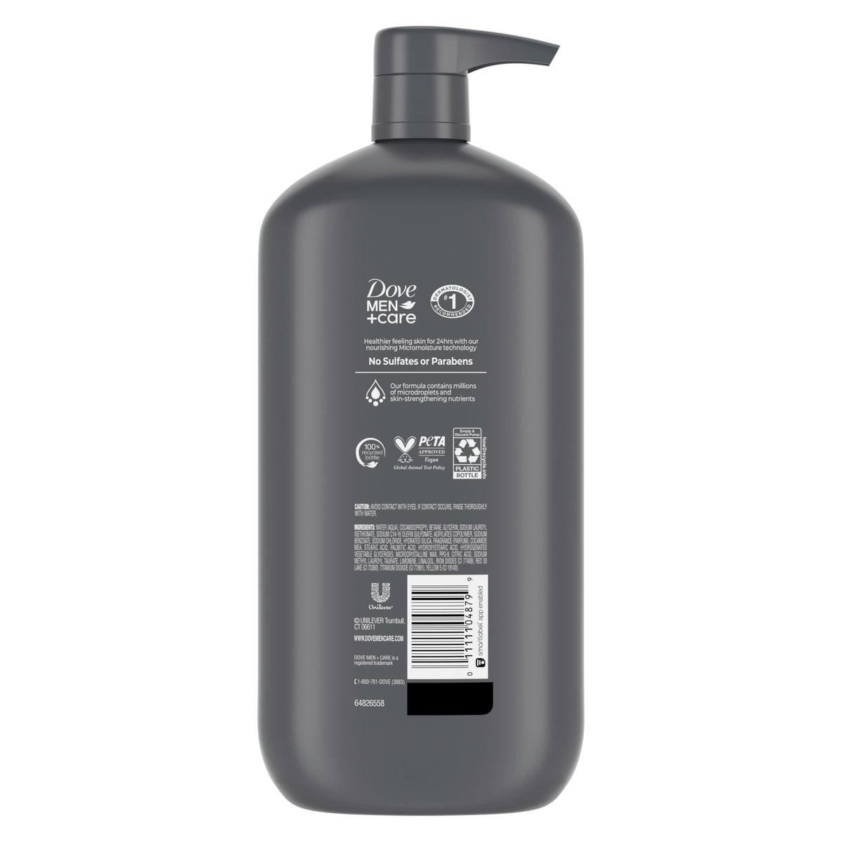 DOVE MEN + CARE Body Wash with micromoisture technology close-up