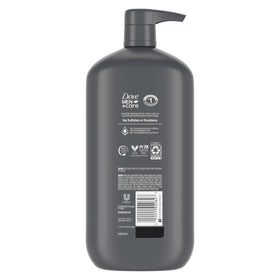 DOVE MEN + CARE Charcoal Body Wash 30 oz back view