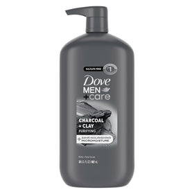 DOVE MEN + CARE Charcoal Body Wash 30 oz front view