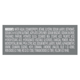DOVE MEN + CARE Charcoal Body Wash 30 oz on bathroom shelf