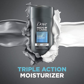 DOVE MEN + CARE Clean Comfort Antiperspirant Deodorant application