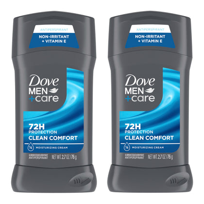 DOVE MEN + CARE Clean Comfort Antiperspirant Deodorant stick front view