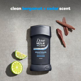 DOVE MEN + CARE Clean Comfort Antiperspirant Stick application