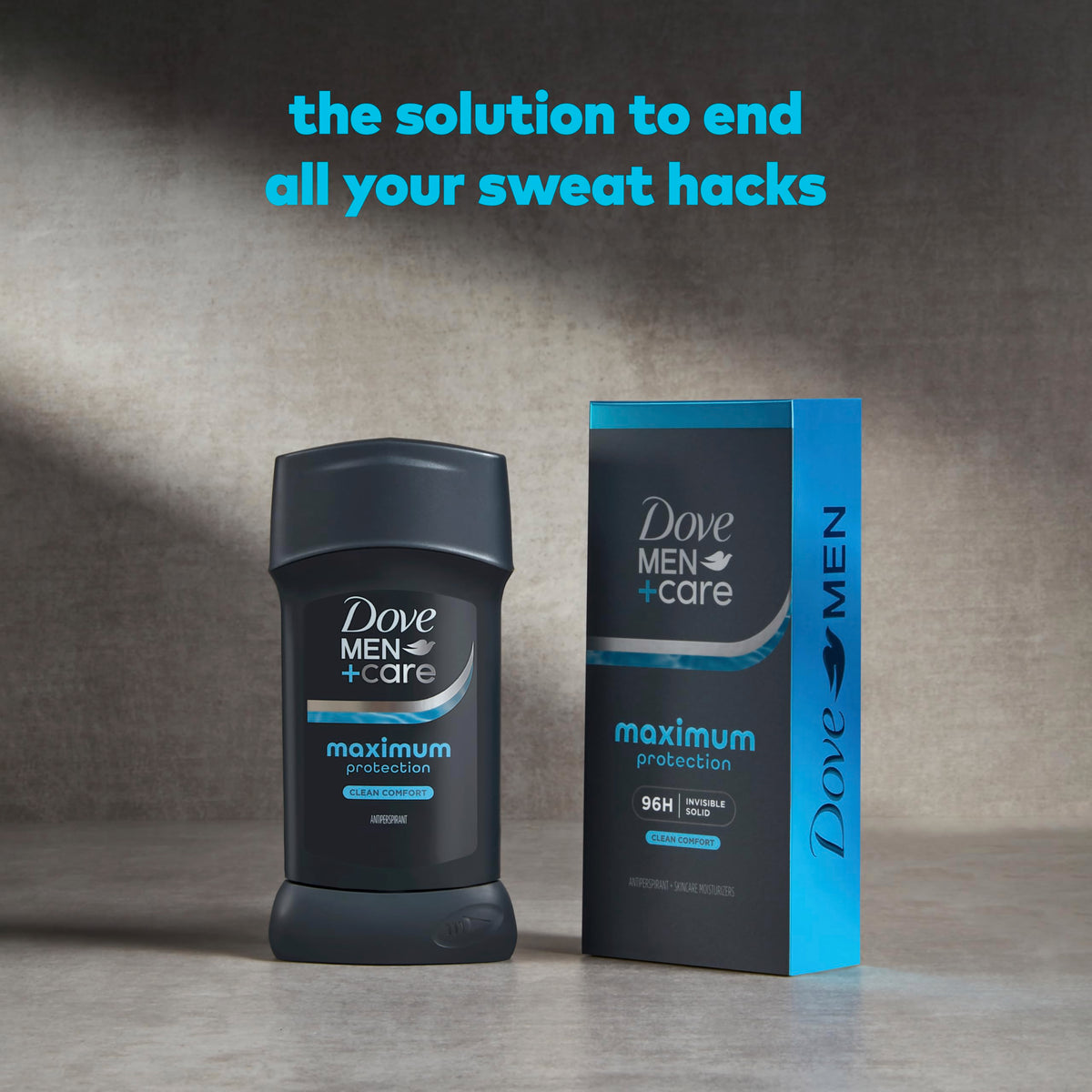 DOVE MEN + CARE Clean Comfort Antiperspirant Stick close-up