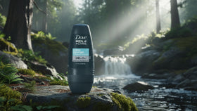 Dove Men+Care Clean Comfort Roll-On Deodorant application on skin