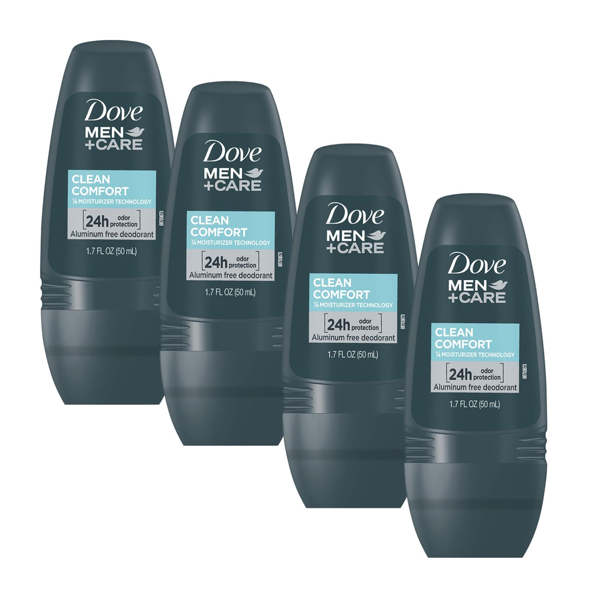 Dove Men+Care Clean Comfort Roll-On Deodorant front view