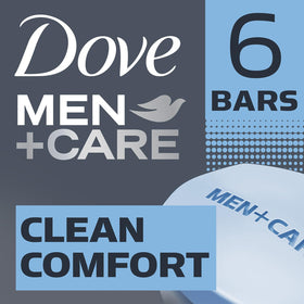 Dove Men+Care Clean Comfort soap bar close-up