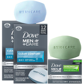 Dove Men+Care Clean Comfort soap bar front view