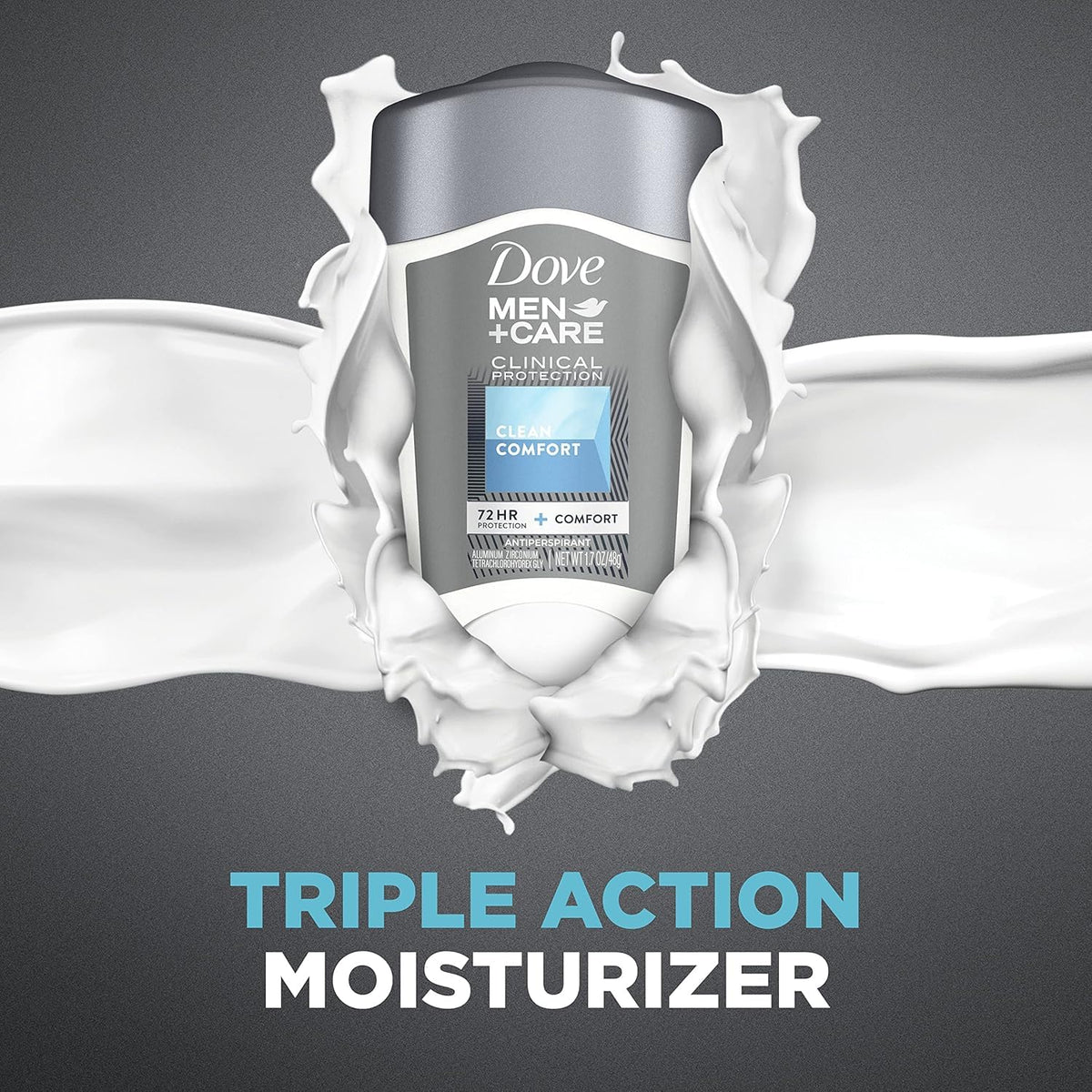 DOVE MEN + CARE Clinical Protection Antiperspirant close-up of ingredients