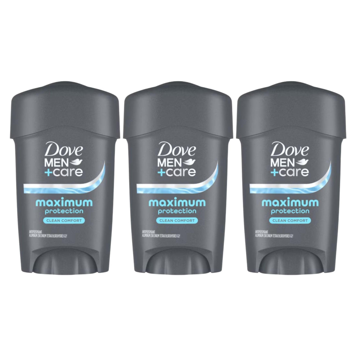DOVE MEN + CARE Clinical Protection Antiperspirant pack of 3 with clean comfort scent