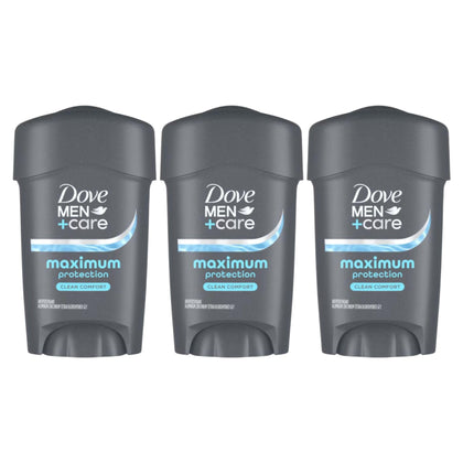 DOVE MEN + CARE Clinical Protection Antiperspirant pack of 3 with clean comfort scent