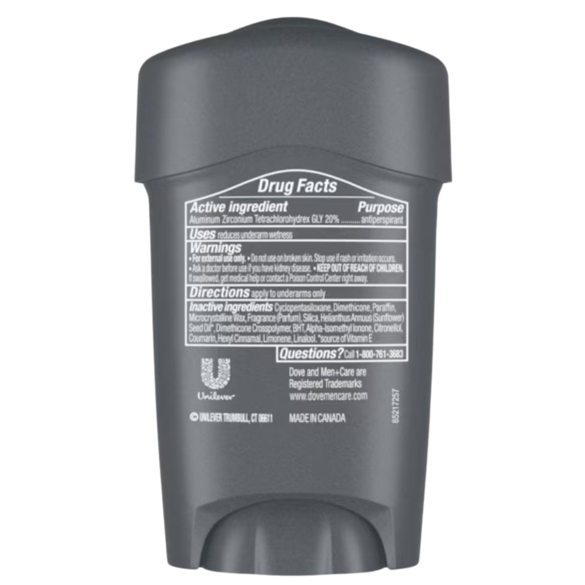 DOVE MEN + CARE Clinical Protection Antiperspirant side view