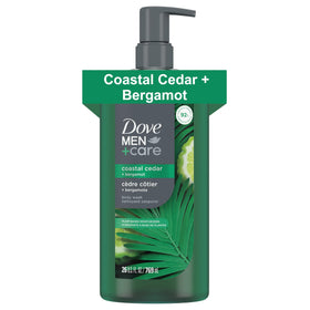DOVE MEN + CARE Coastal Cedar + Bergamot Body Wash front view