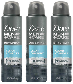 DOVE MEN + CARE Dry Spray Antiperspirant Clean Comfort front view