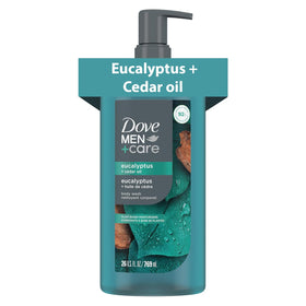 DOVE MEN + CARE Eucalyptus + Cedar Oil Body Wash 26oz front view