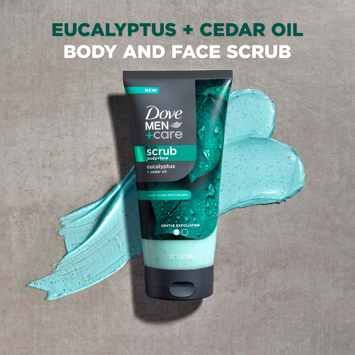DOVE MEN + CARE Eucalyptus Scrub texture close-up