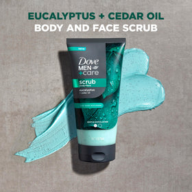 DOVE MEN + CARE Eucalyptus Scrub texture close-up
