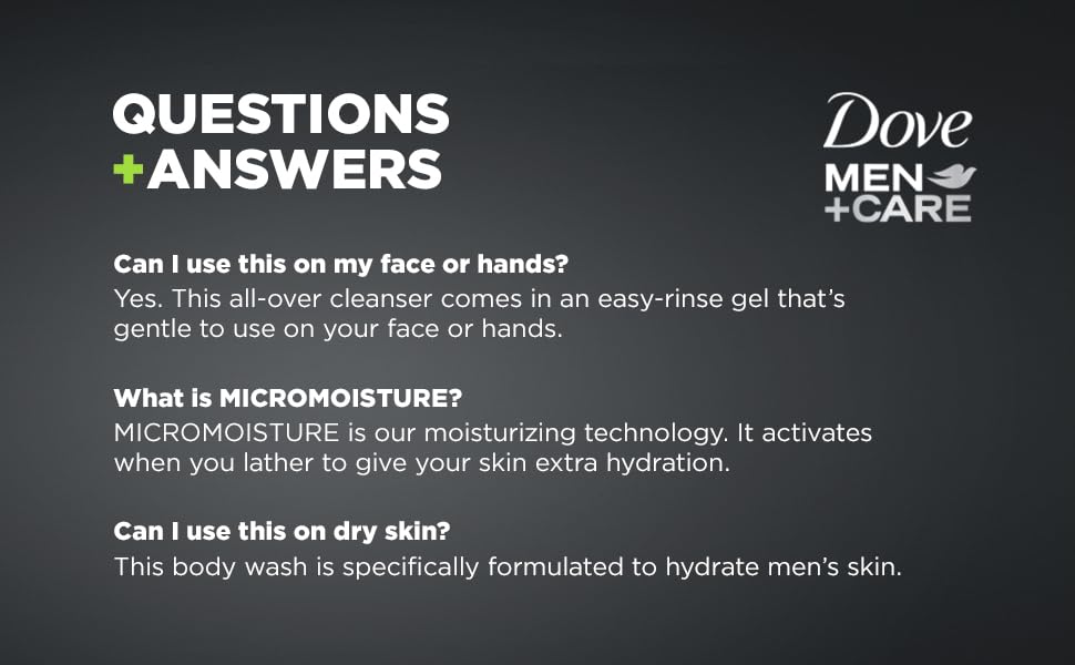 DOVE MEN + CARE Extra Fresh Body Wash in shower setting