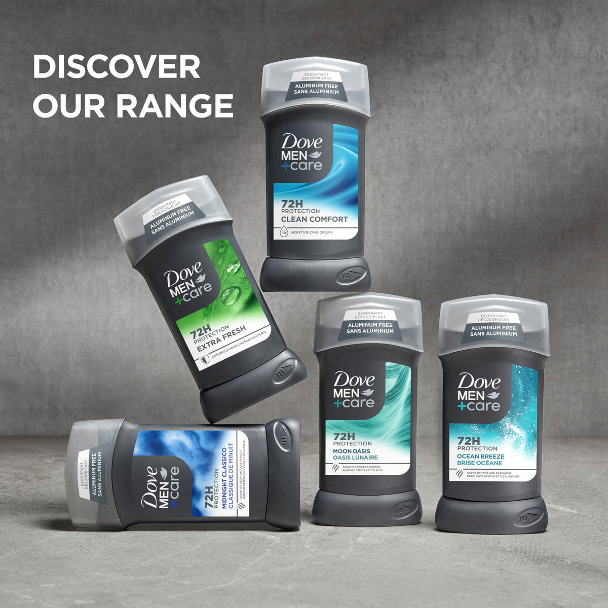 DOVE MEN + CARE Extra Fresh Deodorant Stick back view