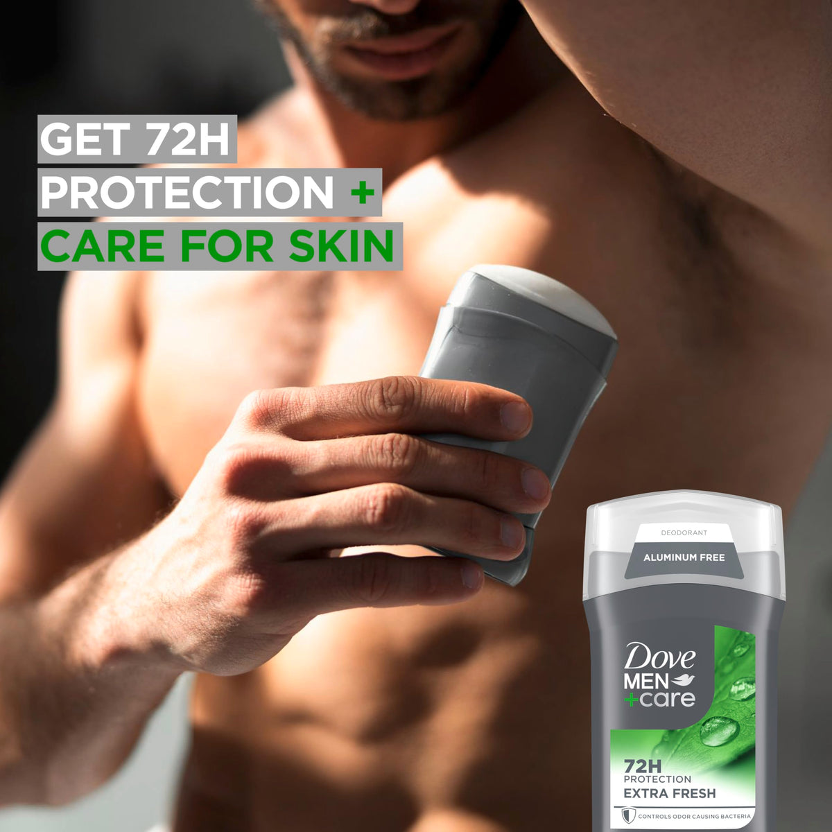 DOVE MEN + CARE Extra Fresh Deodorant Stick with citrus scent ingredients