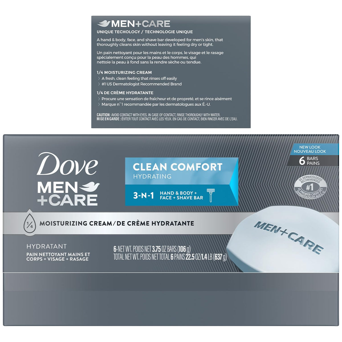 Dove Men+Care Extra Fresh soap bar side view