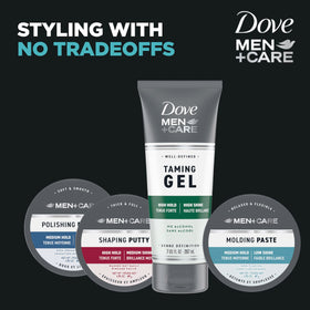 DOVE MEN + CARE Hair Styling Paste in a gym bag