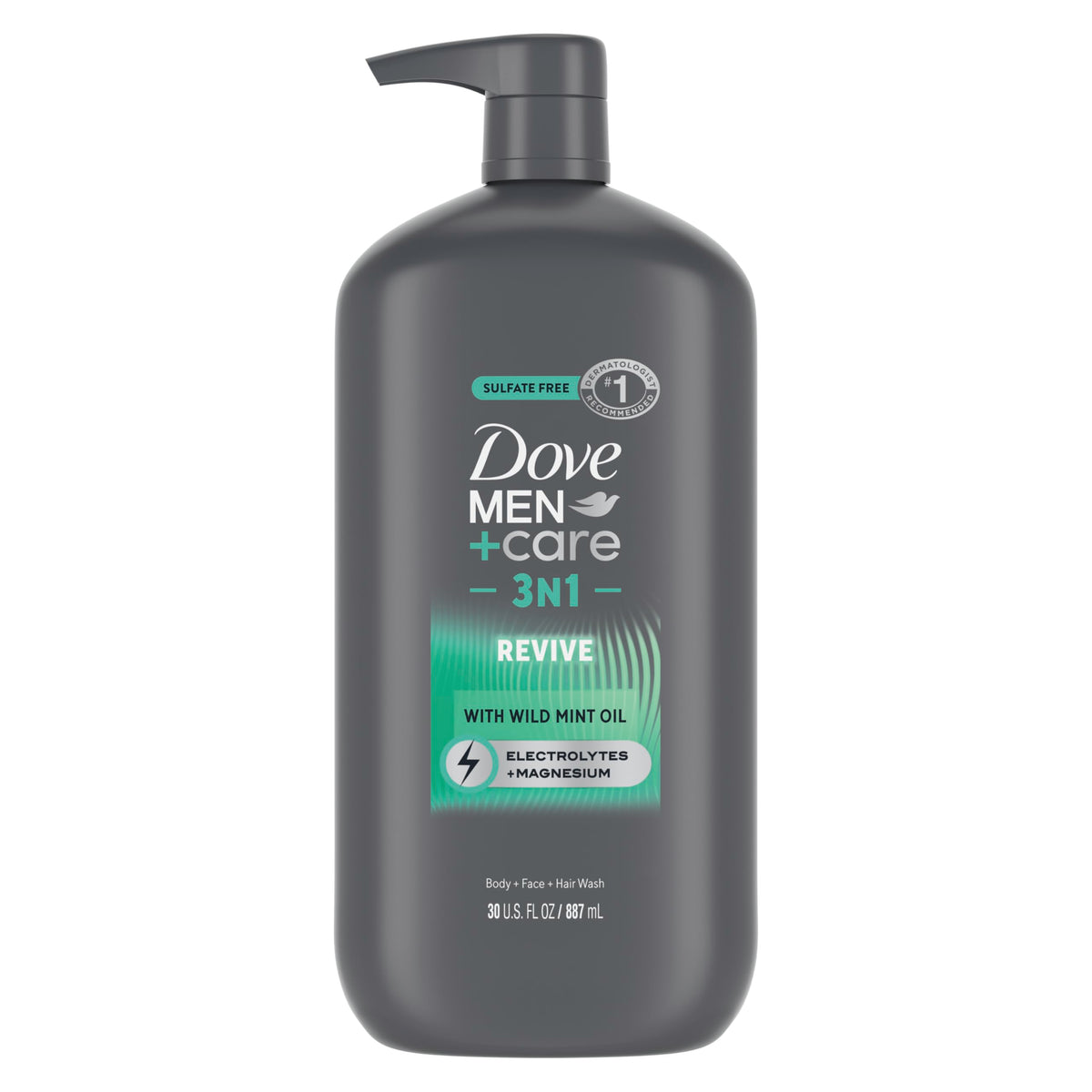 DOVE MEN + CARE Invigorating Revive Body Wash 30 oz front view
