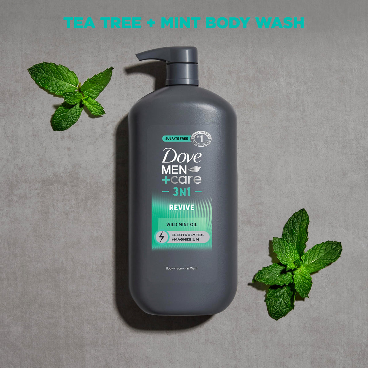 DOVE MEN + CARE Invigorating Revive Body Wash 30 oz with fresh ingredients