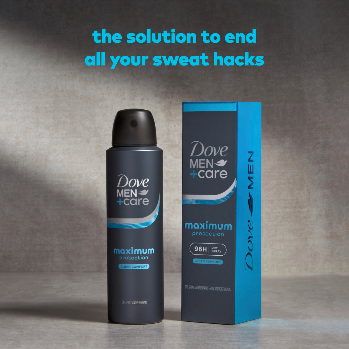DOVE MEN + CARE Maximum Protection Spray Deodorant cap open