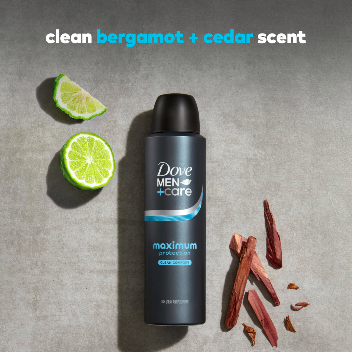 DOVE MEN + CARE Maximum Protection Spray Deodorant with body wash
