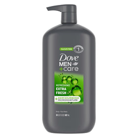 DOVE MEN + CARE Refreshing Extra Fresh Body & Face Wash 30 oz front view
