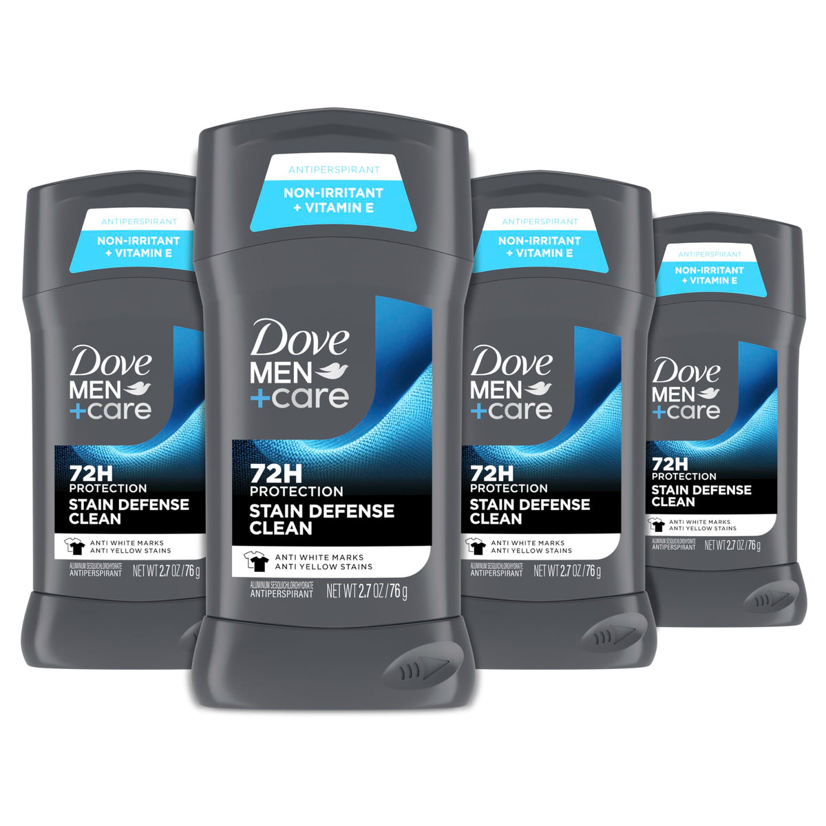 DOVE MEN + CARE Stain Defense Clean Antiperspirant Deodorant Stick front view