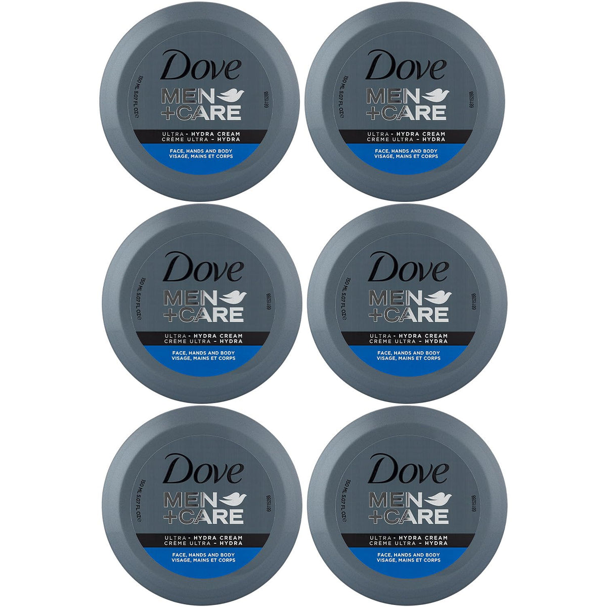 Dove Men+Care Ultra Hydra Cream front view with jar design