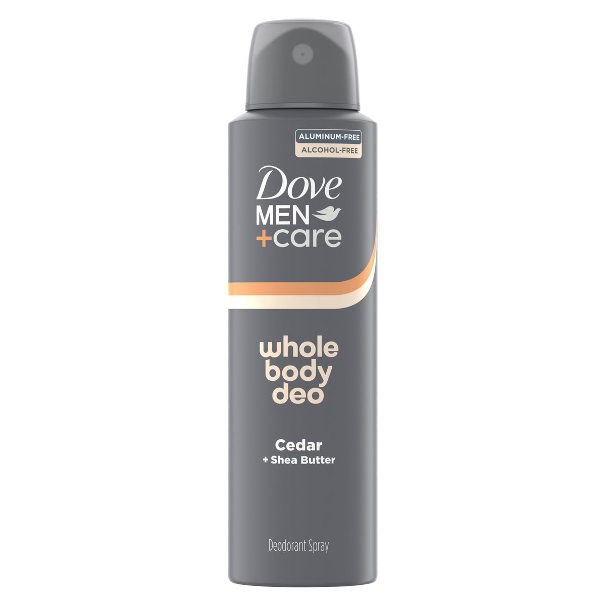 DOVE MEN + CARE Whole Body Deo Spray Cedar + Shea Butter front view