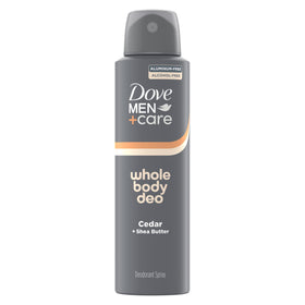 DOVE MEN + CARE Whole Body Deo Spray Cedar + Shea Butter front view