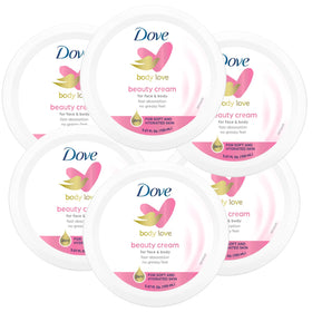 Dove Nourishing Body Care Beauty Cream 6-Pack front view