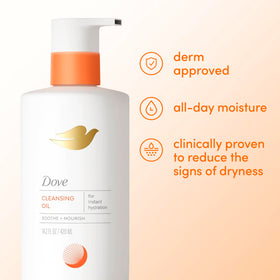 Dove Oil Body Wash for Women 14.2 oz lifestyle scene