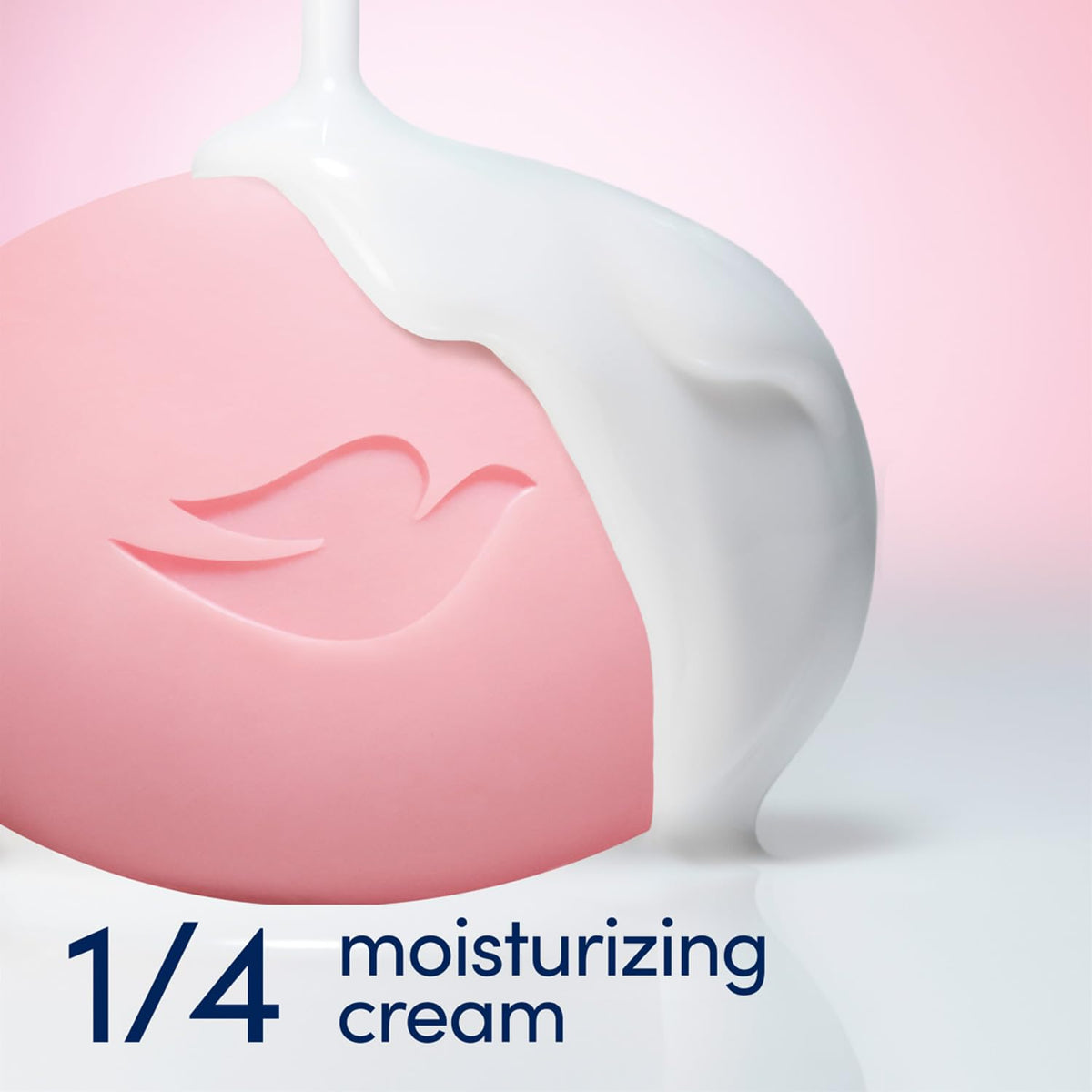 Dove Pink Beauty Bar close-up displaying delicate scent