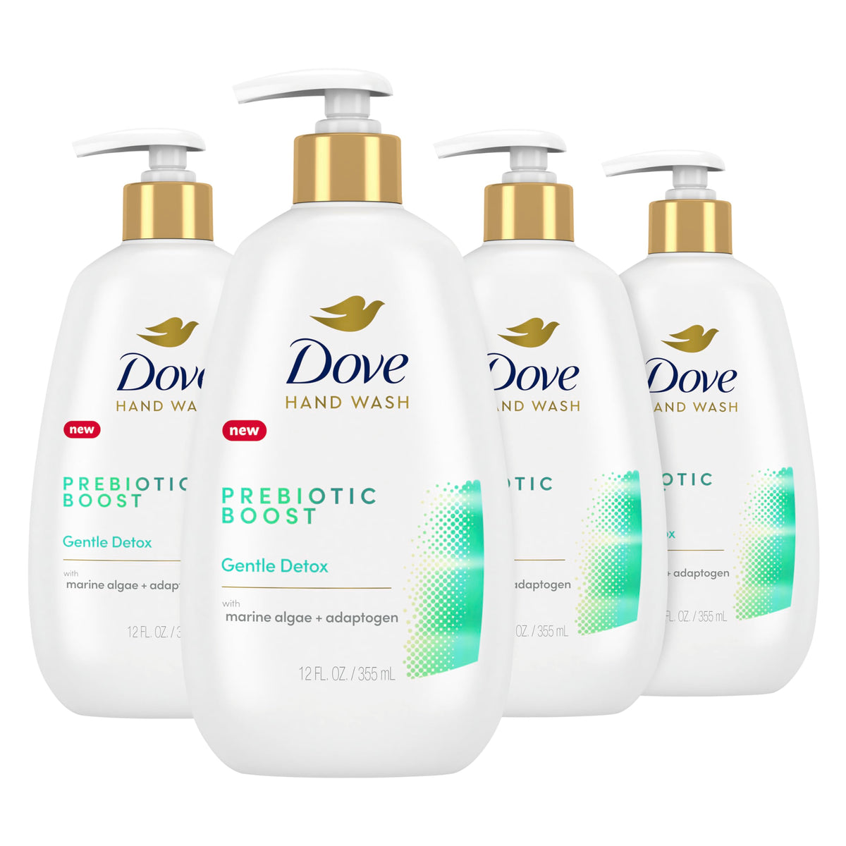 Dove Prebiotic support Hand Wash 12 oz front view