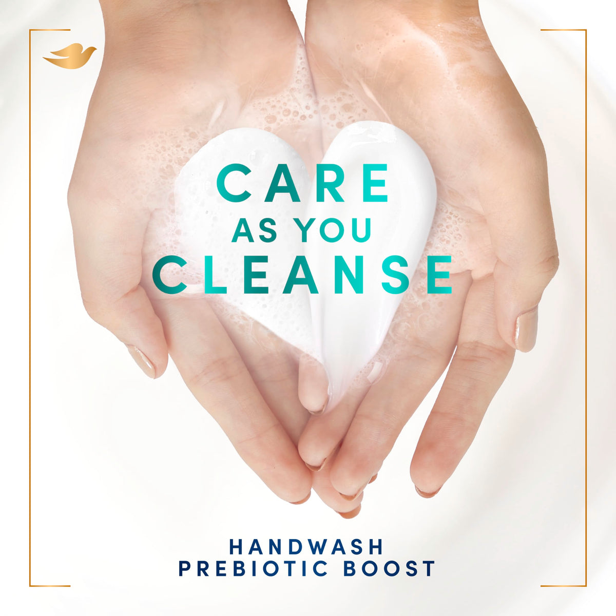 Dove Prebiotic support Hand Wash in a lifestyle setting