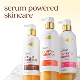 Dove Radiance Shower Oil Body Wash packaging details