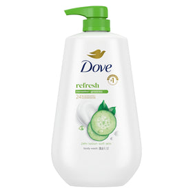 Dove Refresh Body Wash 30.6 oz front view with cucumber and green tea scent