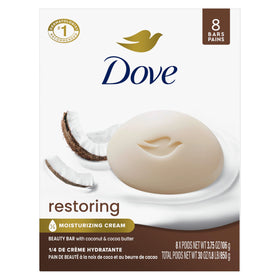 Dove Restoring Beauty Bar Soap Coconut & Cocoa Butter front view