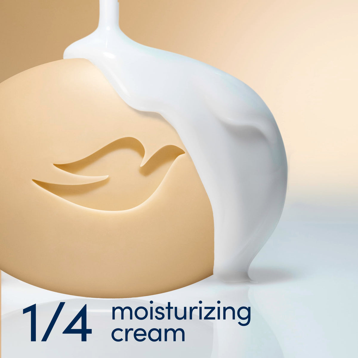 Dove Restoring Beauty Bar Soap Coconut & Cocoa Butter in a bathroom setting