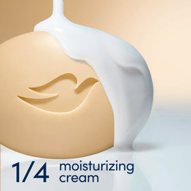 Dove Restoring Beauty Bar Soap Coconut & Cocoa Butter in a bathroom setting