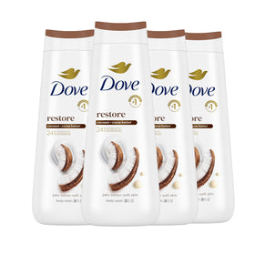 Dove Restoring Coconut & Cocoa Butters Body Wash front view