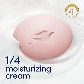 Dove Revitalizing Beauty Bar Soap Cherry & Chia Milk close-up of soap