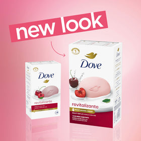 Dove Revitalizing Beauty Bar Soap Cherry & Chia Milk packaging