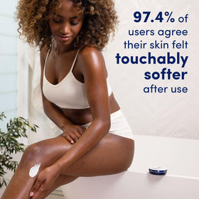 Dove Rich Nourishing Cream application on dry skin